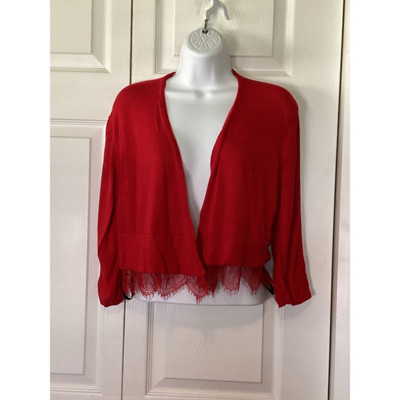 Tommy Hilfiger Red Cardigan - Picture 1 of 5